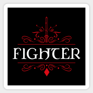 Fighter Game Night Uniform Tabletop RPG Character Classes Series Sticker